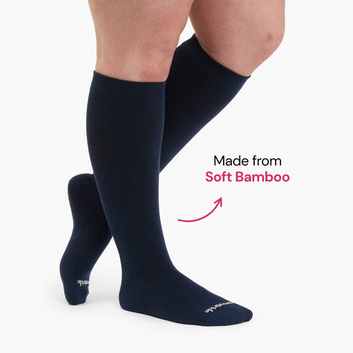 Bamboo Wide Compression Socks (Pastels)